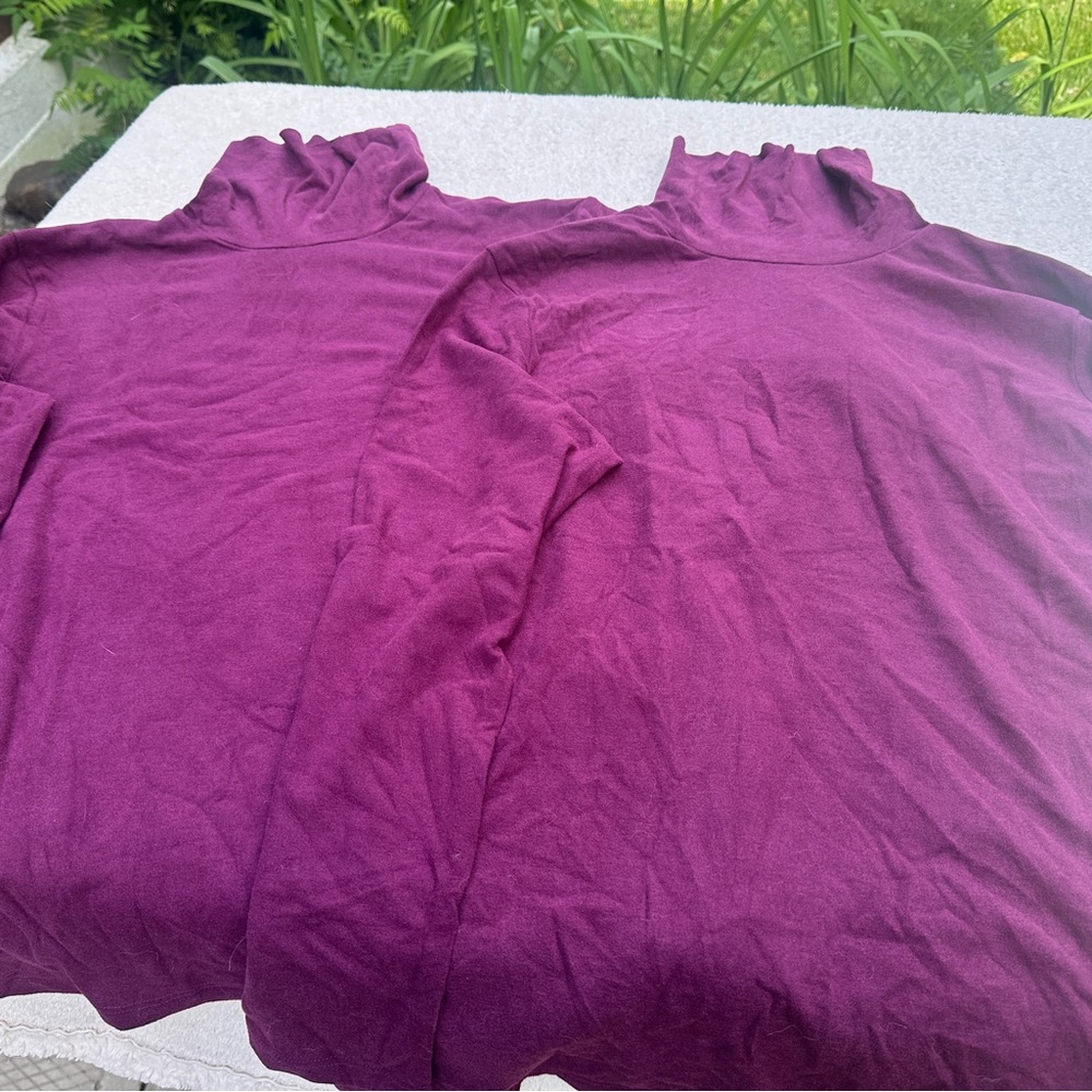 Purple Turtleneck Sweater